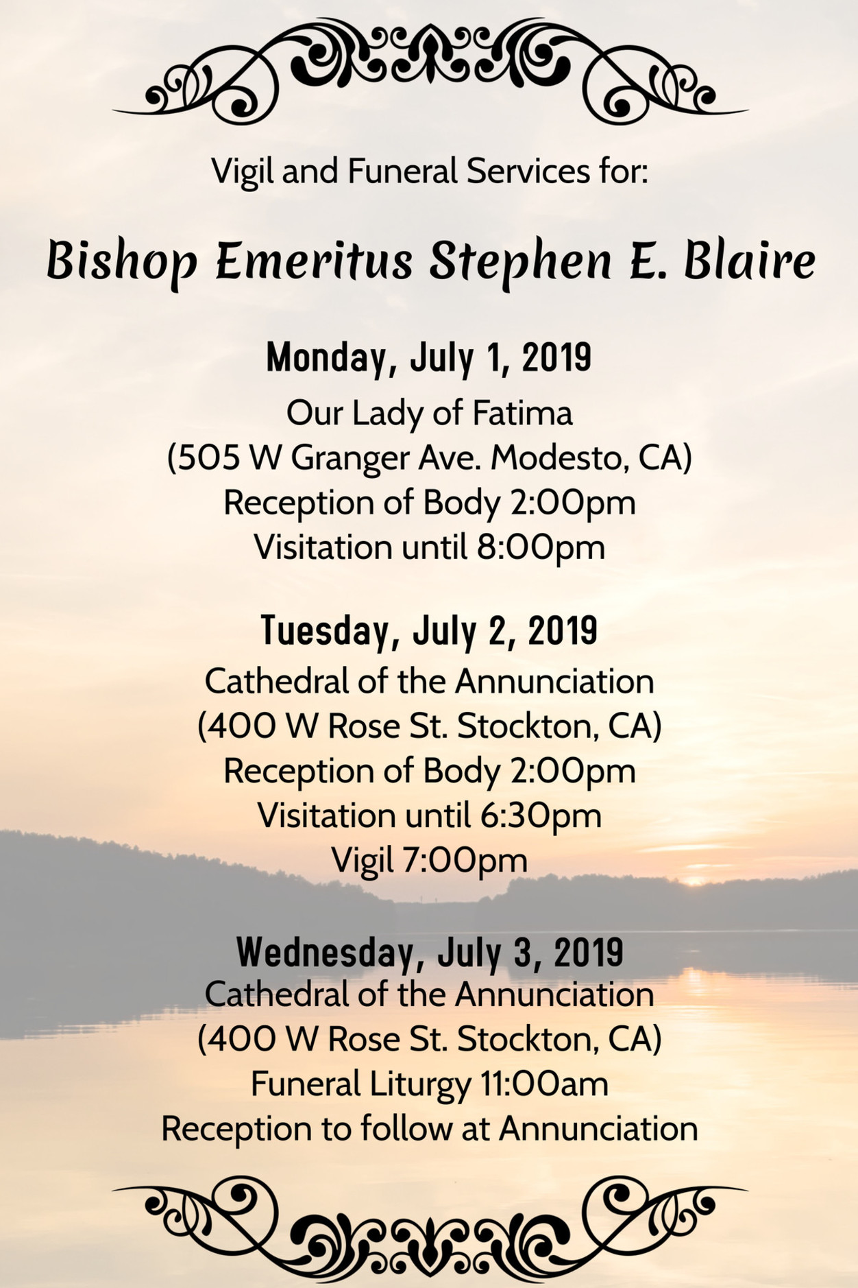 Funeral Mass for Bishop Blaire | Cathedral of the Annunciation