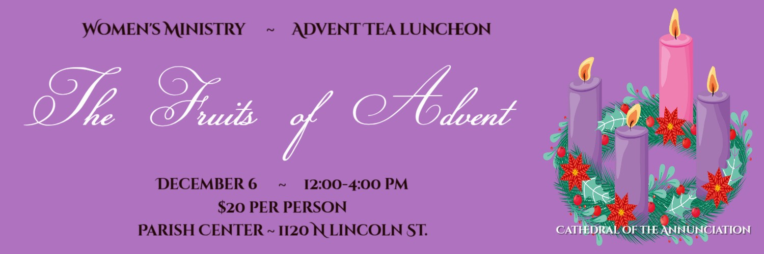 Womens Ministry Advent Tea Banner