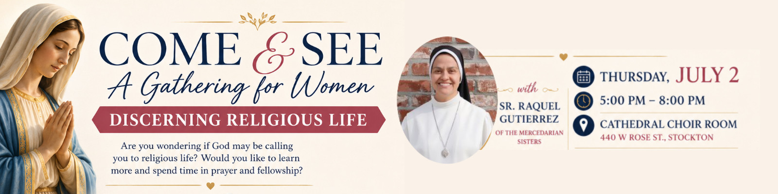 Womens Discernment Gathering Cota Google Forms Banner
